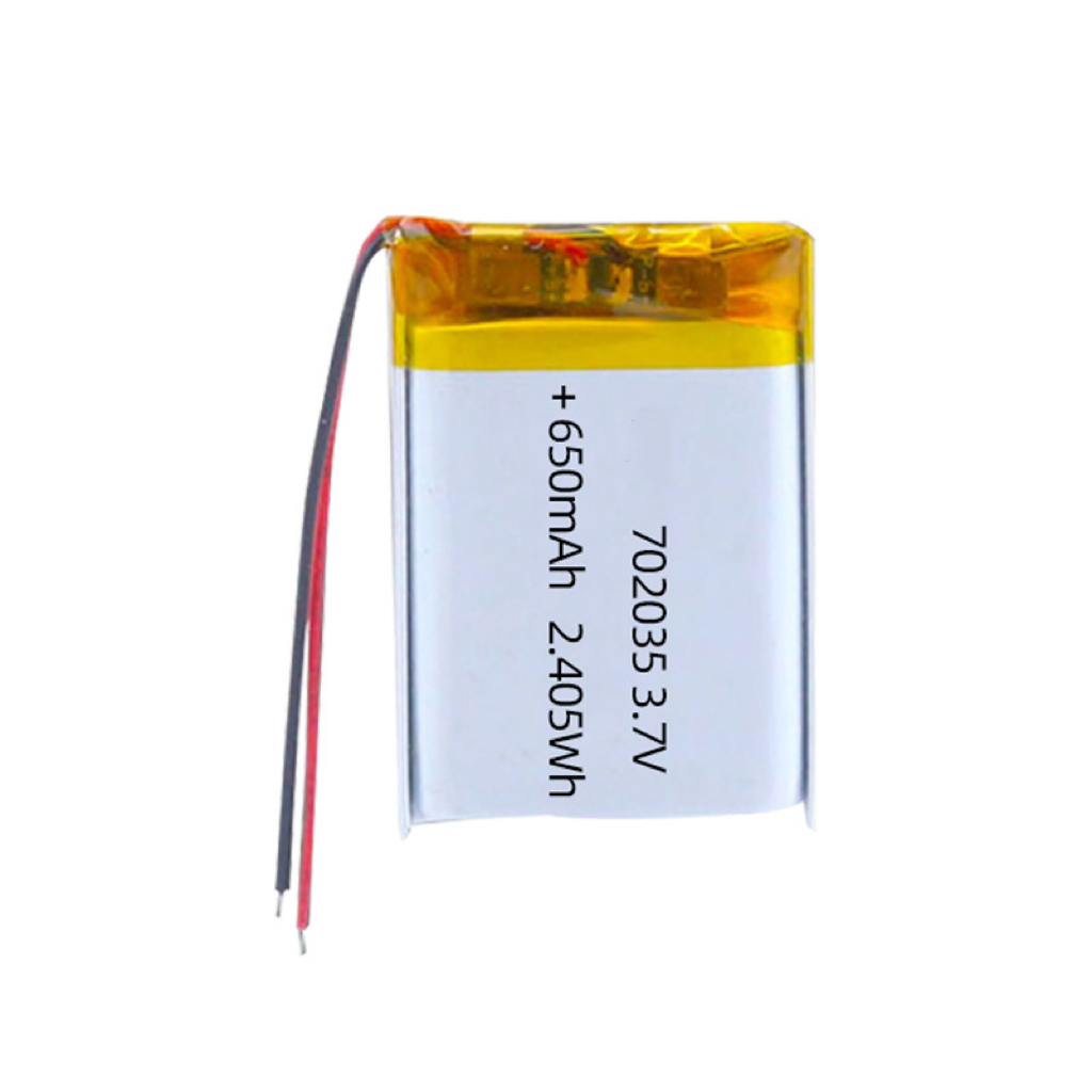 3.7V 650mAh 数码锂电池|小巧轻薄、常温稳定、适配便携式投影仪/追踪器